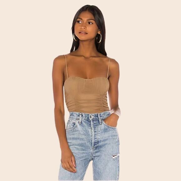 Albany Bodysuit in Taupe Brown Size XS - Picture 2 of 16